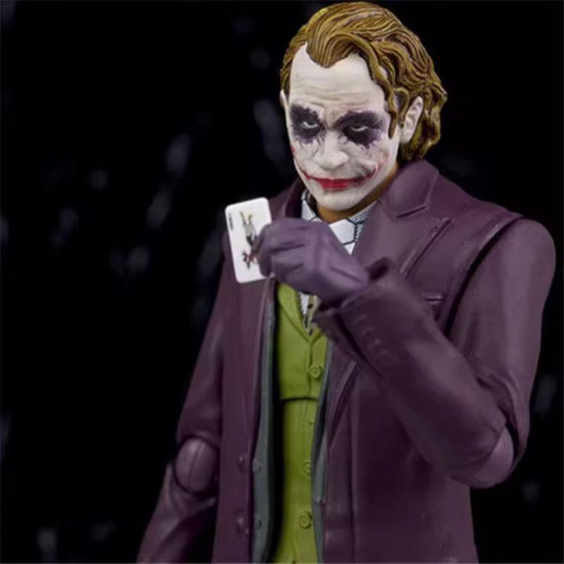 15cm Anime SHF The Dark Knight Heath Ledger Joker V2 Actionfiguren Filmmodell Trendige Spielzeuge Schreibtischdekoration Geschenke Sammlerstück