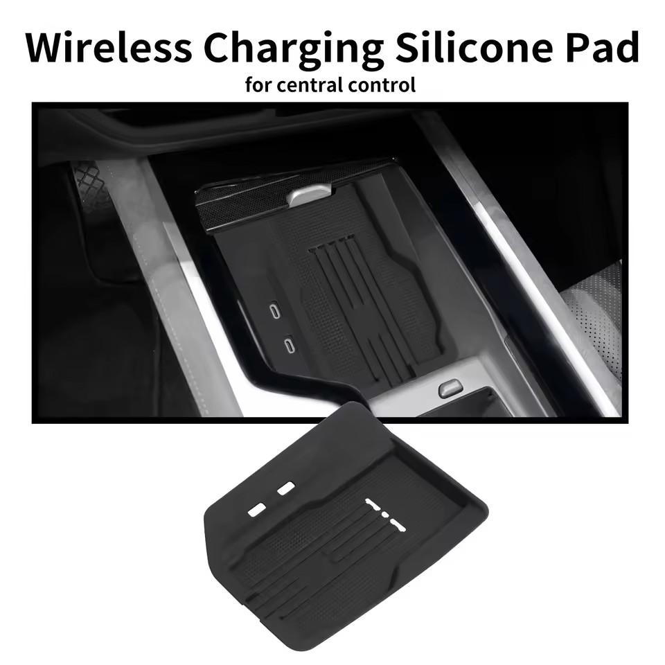 Left Rudder for VW Volkswagen Passat 2025 Silicone Anti-skid Pad Phone Non-slip Pad Car Interior Accessories BLACK