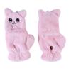 Damen Winter Plüsch Katze Fäustlinge Fingerlose Handschuhe Plüsch Warme Handschuhe Winter Weiche Verdickte Handschuhe Mädchen Halbfinger