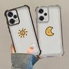 Phone Case for Redmi Note 10 Pro 10 Lite 12 Pro 10s 9S 11s 11 14 9Pro 13 Soft Cover Cartoon Sun Moon