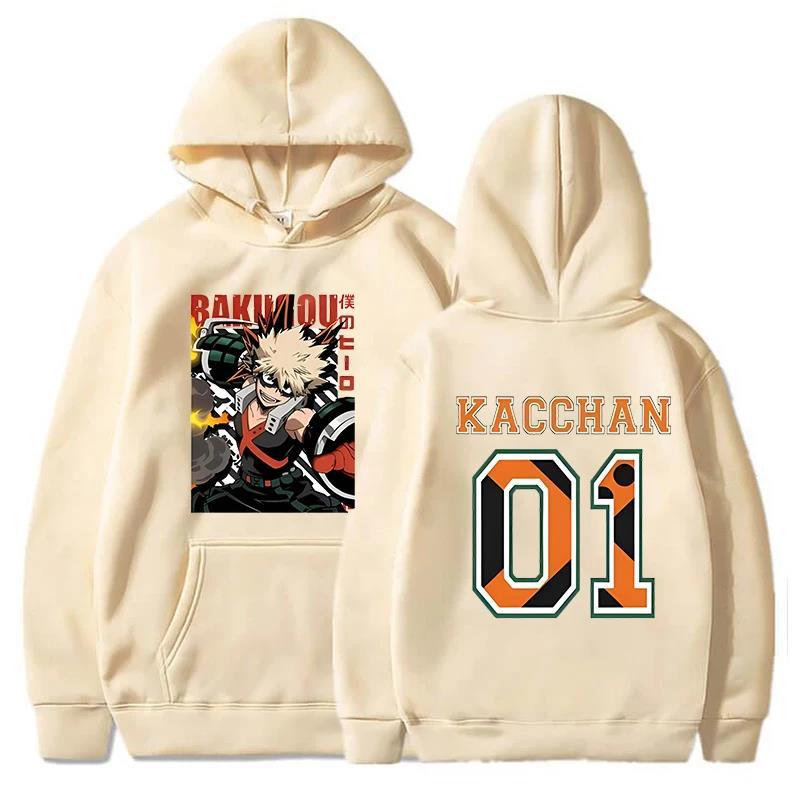 Anime My Hero Academia Hoodie Autumn Fashion Design Men's Women's Sweatshirt Fleece Oversized Couples Casual Hoodies