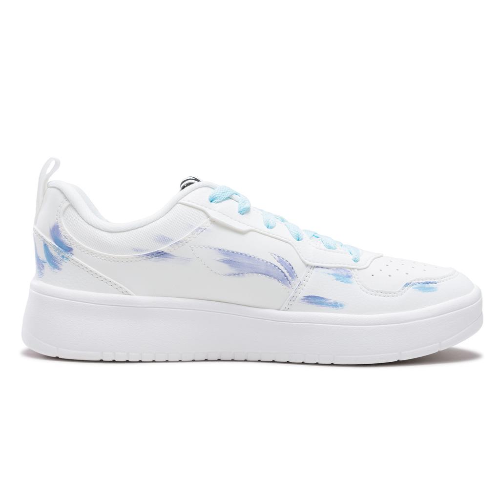 Li Ning First Cloud Starry Night Abrasion Resistant Lightweight Low top Skateboard Shoes Men's Blue White AGCV189-8(Team893-)