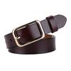 Twolayer Cowhide Womens Casual Belt With Square Buckle For Daily Fashion And Jeans