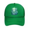 Cute Cthulhu Chibi Sea Monster Illus Mesh Baseball Cap For Womens Unisex FeUnisex Beach Dad Hat Hip Hop