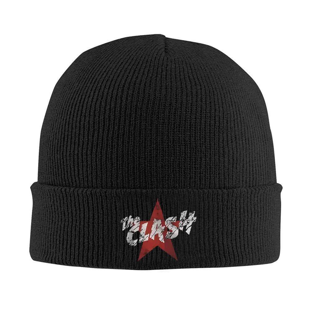 2026 Star the Clash design band logo Men Women Unisex Knitted Hat Beanie Pullover Cap Winter Thermal Warm Christmas Outdoor Cycl