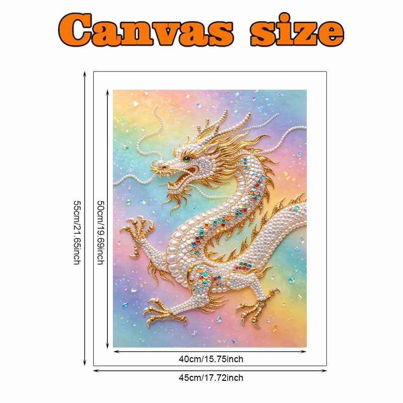 Pearl Art Painting Home Wall Decor Golden Dragon Gemstone Painting Picture Crafts Adult/Beginner Gift Creative Home Decor Unframed