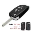 Jingxin KEY Modified Filp Folding Remote Key Shell Case For Peugeot 207 307 407 408 308 For Citroen C4C2 HU83/VA2 Blade 0523 Car