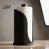 No Drill Roll Storage Stand Vertical Striped Paper Holder, Modern 3D Print PLA Standing Non Slip Kitchen Organizer Towel Dispenser, Non-Slip Base Rack