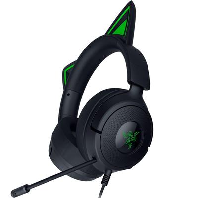 Casque Gaming Filaire Razer Kraken Kitty V3 X avec Micro Cardioïde HyperClear Unique pour une Voix Améliorée Haut-parleurs TriForce 40 mm pour un Son Réaliste et