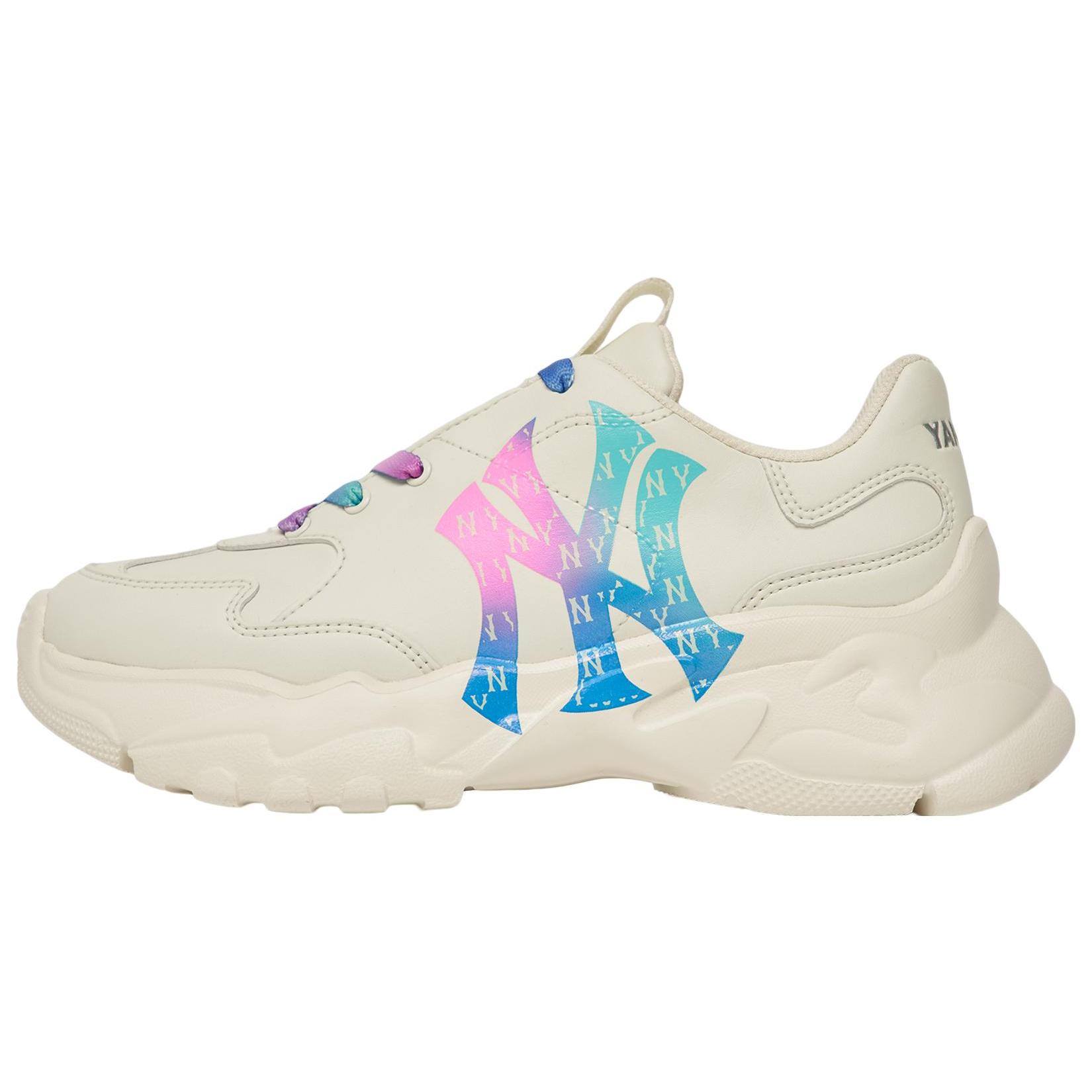 

New MLB Big Ball Chunky Durable Breathable Low Top Chunky Sneakers Unisex Ecru Multicolor 3ASHBOR3N-50IVS 44