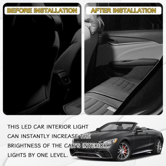 24PCS LED Interior Lights, Interior Dome Light Set T10 31 Mm 42 Mm Replaceme Red