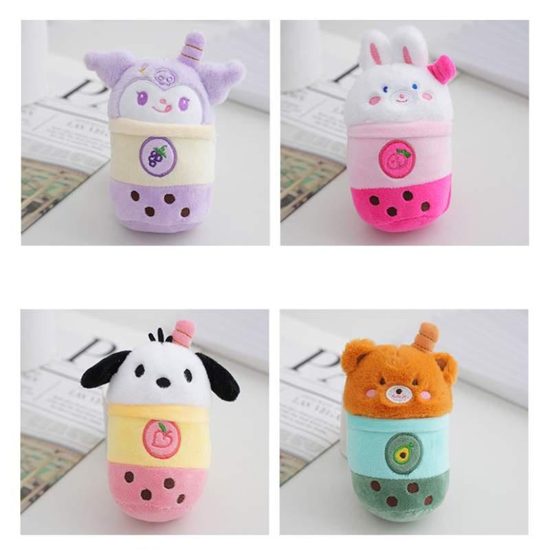 Soft And Comfortable Plush Rabbit Keychain Bag Pendant For Couples