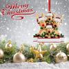 Resin Reindeer Family Pendant Elk Family Christmas Decoration Elk Hanging Ornament  DIY