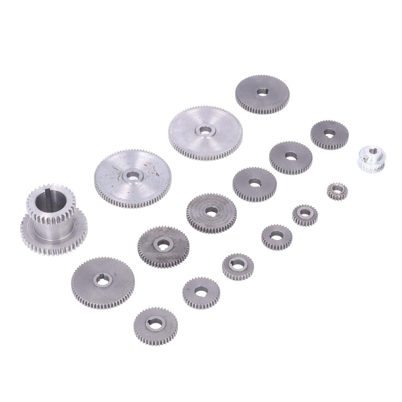

17Pcs Set Gear Milling Cutter HT250 Gray Iron Mini Lathe Gears for Metal Cutting Machines