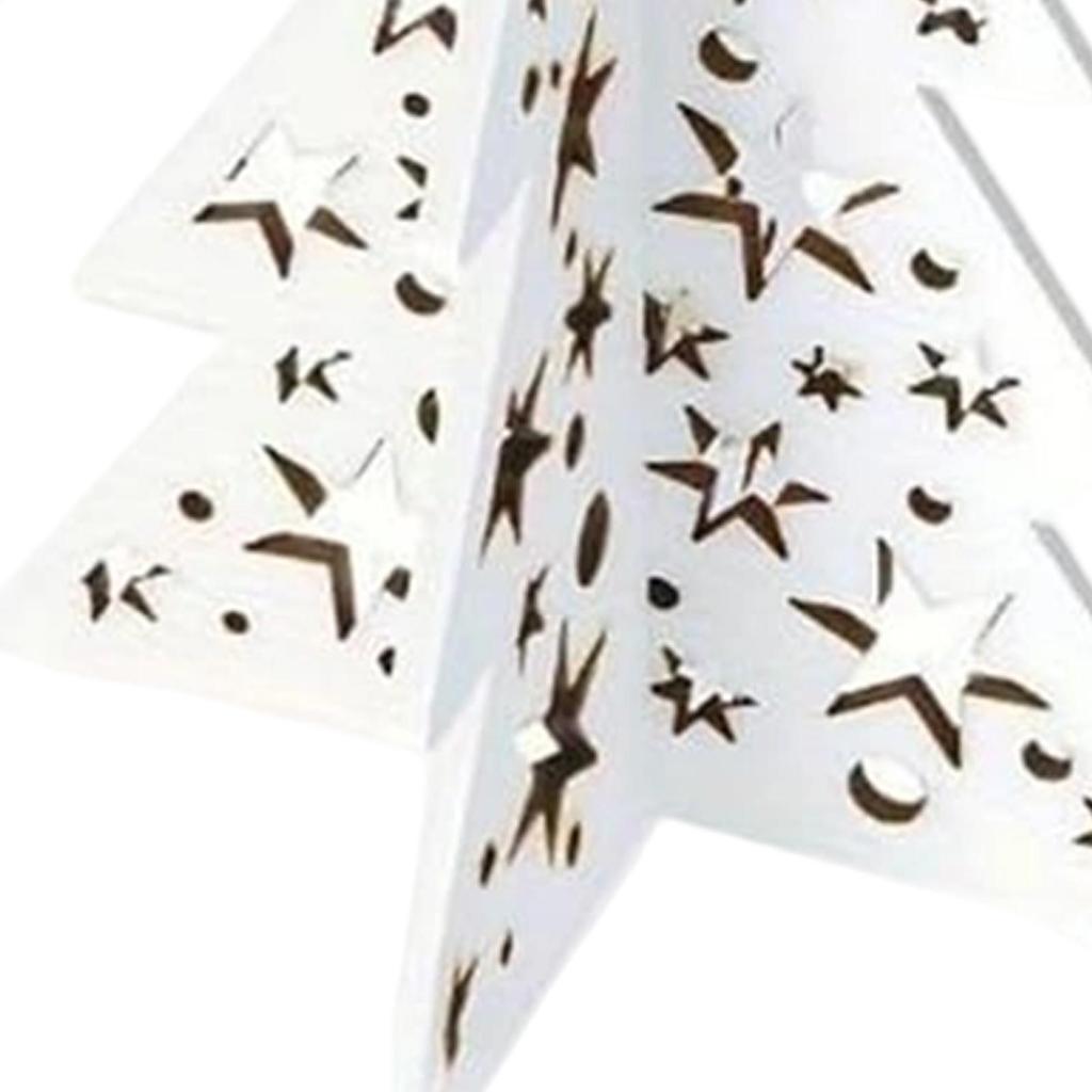 Christmas Tree Craft 3D Unfinished Ornaments DIY Wood Tree Cutout With Colored Markers Set For Kids Adults Winter Holiday