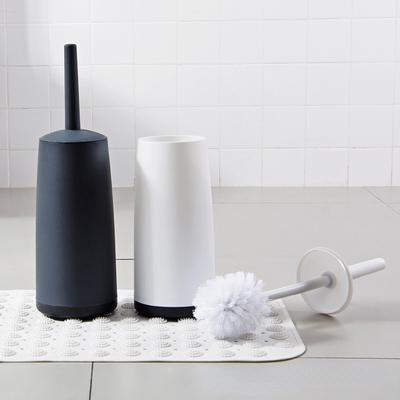 Plastic Toilet Brush with Standing Base Long Handle Toilet Cleaning Brush for WC Bathroom Accessories Household Cleaning Tools