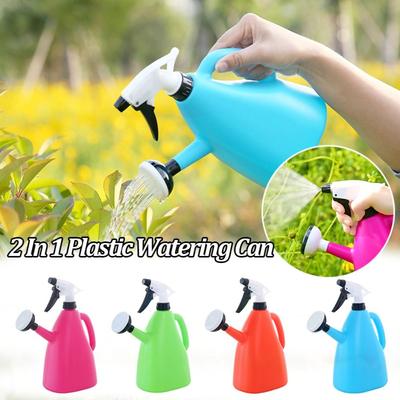 Garden Plants Watering Can Pot 2 In 1 Flower Sprayer Pressure Spray Water Kettle  Watering Tool