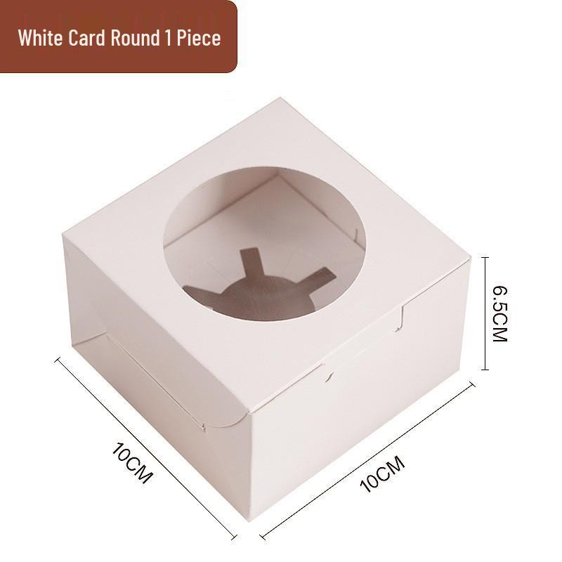 Transparent Window Cake, Muffin, and Cupcake Box for Packaging and Takeout