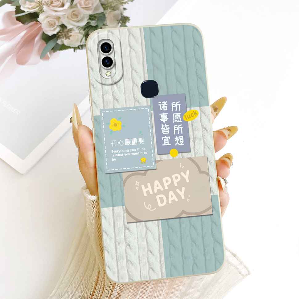 6.3" For Vivo V11i Cover Cute Cat Rabbit Protective Shockproof Case Vivo V11i V 11i 1806 VivoV11i Soft Silicone Phone Casing