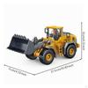 Remote Control Loader Alloy Miniature with Front Bucket Construction Truck for Kids, Young