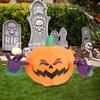 Halloween Aufblasbare Kürbisdekoration mit Licht für Garten Terrasse Hinterhof