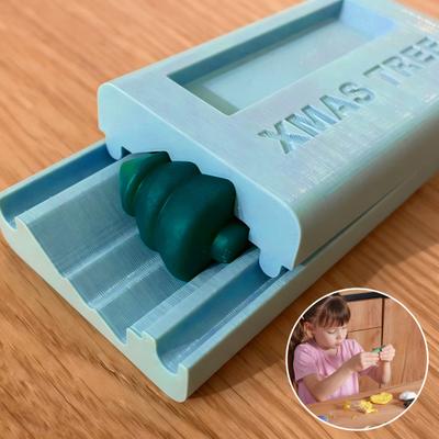 Polymer Clay Bead Roller Round Shape Bead Roller 3D Printed Snowman Christmas Tree Clay Bead Maker Tool for DIY Jewelry Making Polymer Clay Crafting
