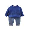 Kids Casual Long-Sleeve Set, Comfortable Daily Wear Outfits