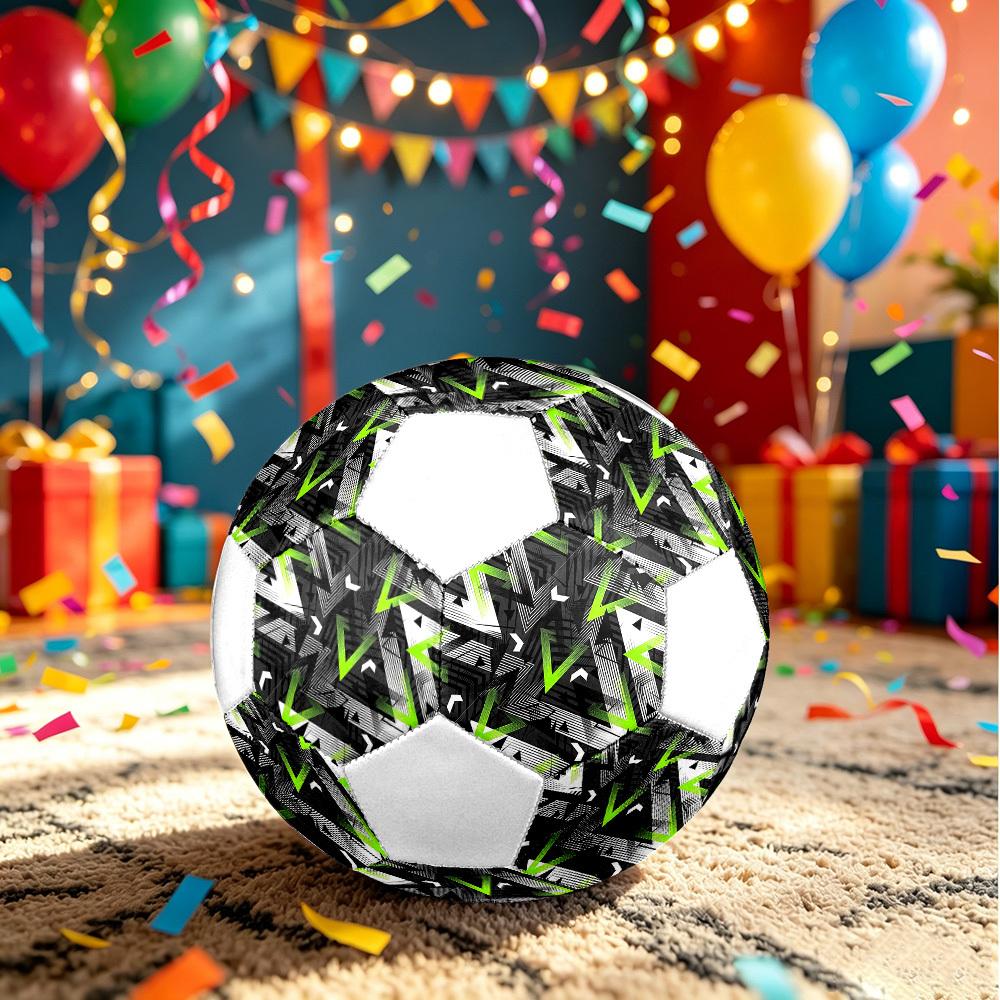 1pc Geometric Triangle Lightweight PVC Training Soccer Ball, Size 5, Suitable for Indoor and Outdoor TrainingGift y60391