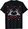 Valentines Day Skeleton Hand Heart Funny Men Women Unisex T-Shirt