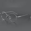Ultraleichte Titan-Brille Mode Retro Runde Brille Kleine Größe Weitsichtigkeit Kurzsichtigkeit Optisches Rezept-Gestell Mann Frau