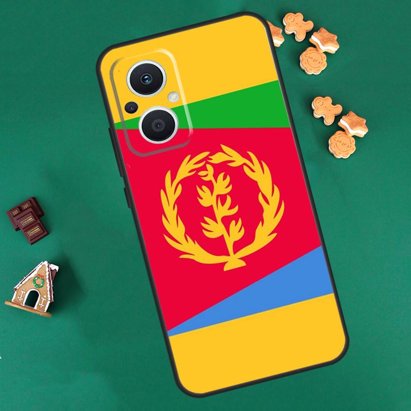 Eritrea Flag Case For OPPO Reno 14 13 12 11 F 10 Pro 8T 8 7 Lite Cover For OPPO Find X8 X6 X5 X9 Pro Coque