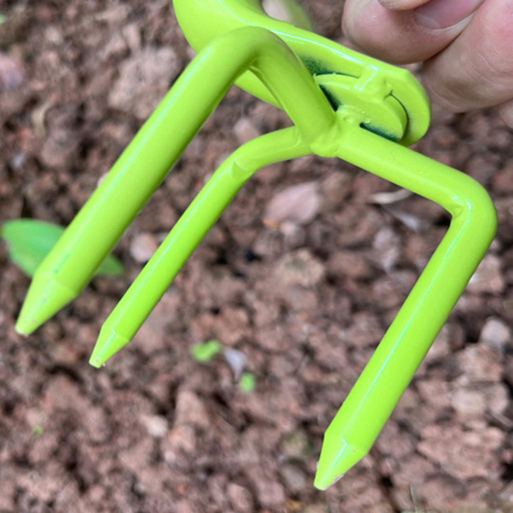 Cultivator cu răsucire de grădină Asamblare ușoară Aeristor manual din oțel Aerator de gazon Soluri Instrument de grădinărit manual