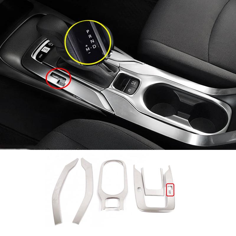 LHD For Toyota Corolla E210      2024 2025 Hybrid steel Car Central Console Gear Shift water cup Panel Trim