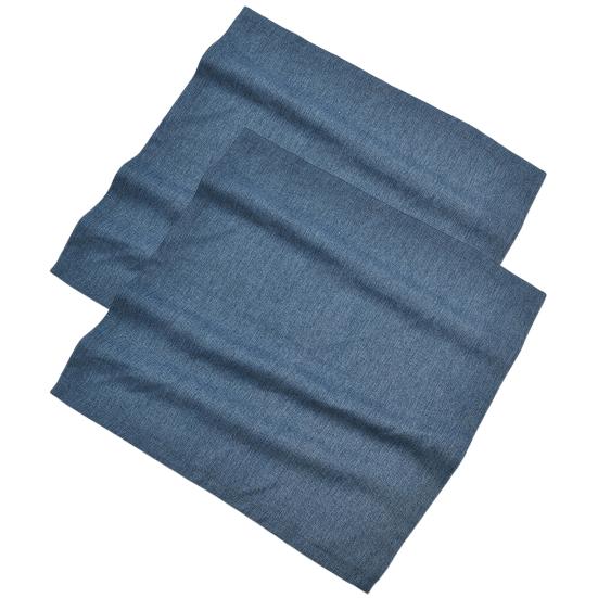 

2 шт. салфетка для стола, мягкая на ощупь, без усадки, складная, современная, нежная текстура, салфетка для ужина для обеда темно-синий