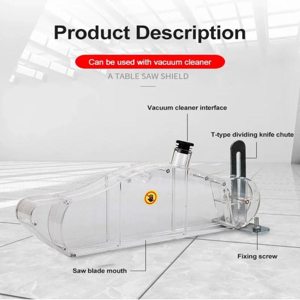 Universal Wood Router Safety Shell Anti-Dust Dust Guard Table Saw Protective Cover  Woodworking