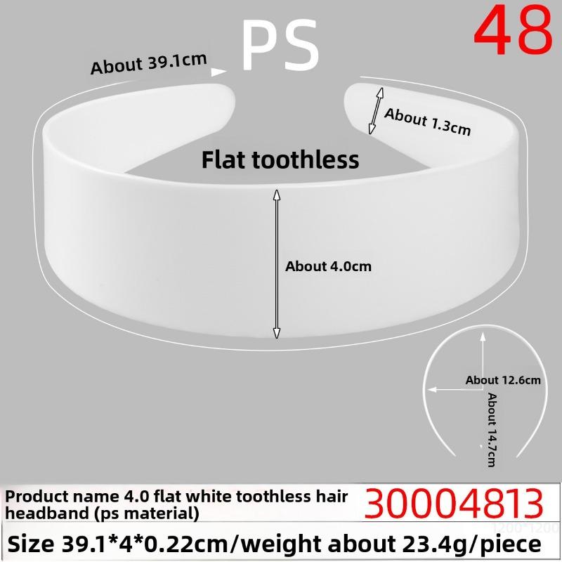 Smooth Rough Hair Band Base PlateToothless Gray-white Rough Hair Band Long Hair Accessory