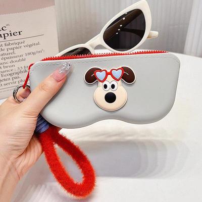 Korean Portable Dustproof Silicone Glasses Storage Bag for Women