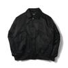 Normanlong Herren Trendige Baumwoll-Pilotenjacke, Militärstil der Air Force mit Umlegekragen, CWU-45P Baseballjacke