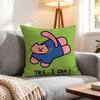 Animal Happy Dog Cushion Cover 1Pcs Decorative Covers Soft Cushion Case For Sofa Couch Decor 40X40 45X45 Pillowcases
