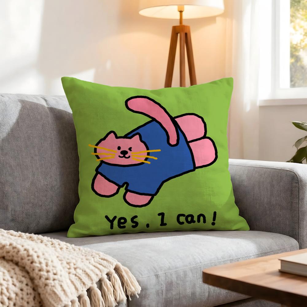 Animal Happy Dog Cushion Cover 1Pcs Decorative Covers Soft Cushion Case For Sofa Couch Decor 40X40 45X45 Pillowcases