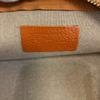 MCM Pouch clutch logo leather Vicetos business bag Brown leather Used