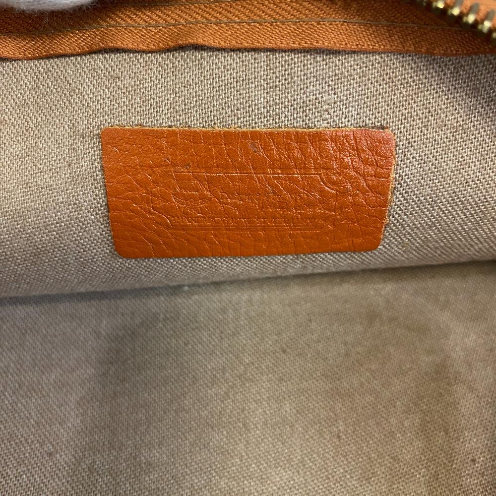 MCM Pouch clutch logo leather Vicetos business bag Brown leather Used
