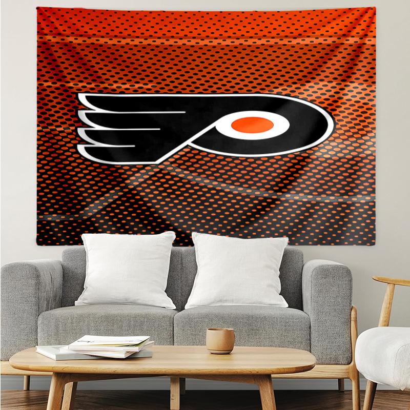 1PC Flyers Hockey Team Tapestry Accessories Playroom Tapestry, for Bedroom,Livingroom, dormitory Room Wall Decor Fan Birthday Gifts