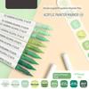 Acrylfarbe Marker Set 9 Stück 9 Farben Direkte Flüssigkeit Schnell Trocknend Wasserdicht für DIY Outdoor Graffiti Innen Heimdekoration Basteln