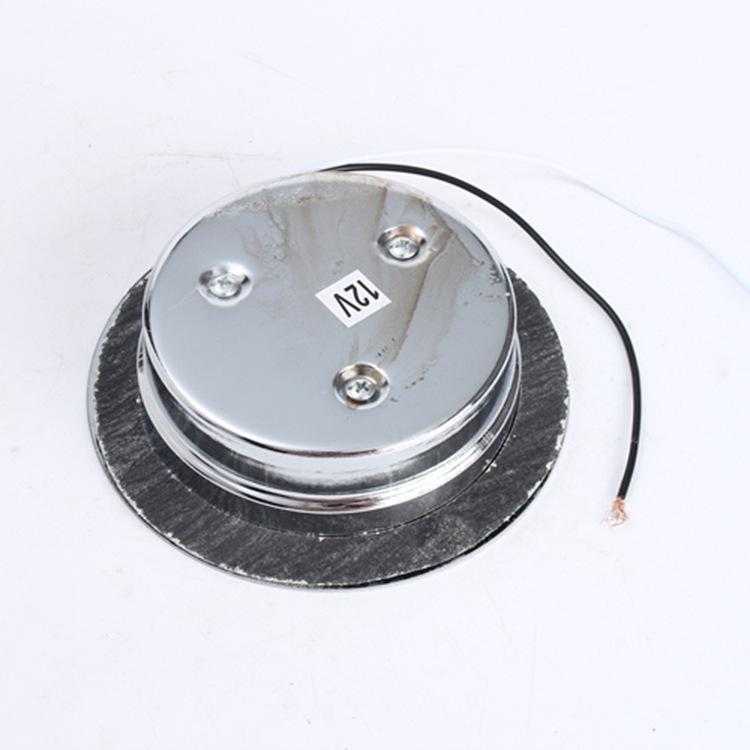 Universal High Brightness LED Tail, Brake, Reverse, and Turn Signal Light for 12V-24V CIMC Trucks, Chrome-Plated Metal