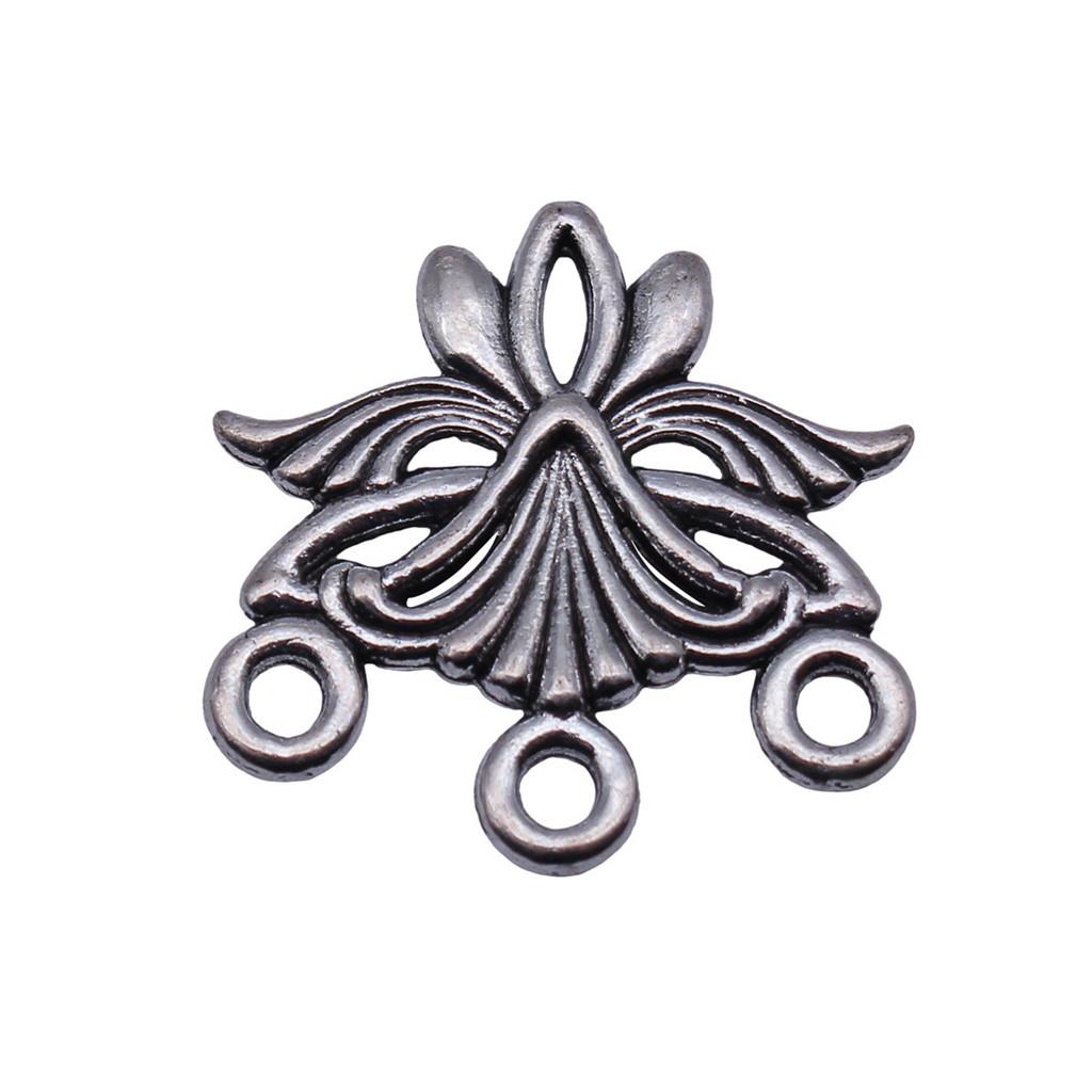Chinese Pavilion Charm Connectors Character Animal Ethnic Style Findings For DIY Jewelry