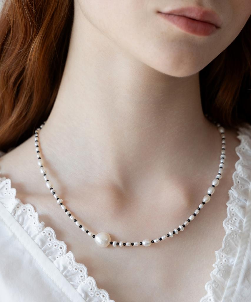 Tatiana Polka Dot Freshwater Pearl Necklace Nz2485