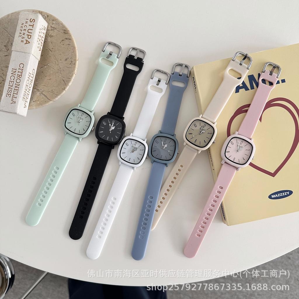 Korean Watch Male And Female Students Examination College Style High Value Simple Silicone Women'S Watch Source