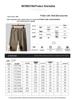 JOW Men's Wool Blend Thickened Brushed Straight-Fit Casual Pants