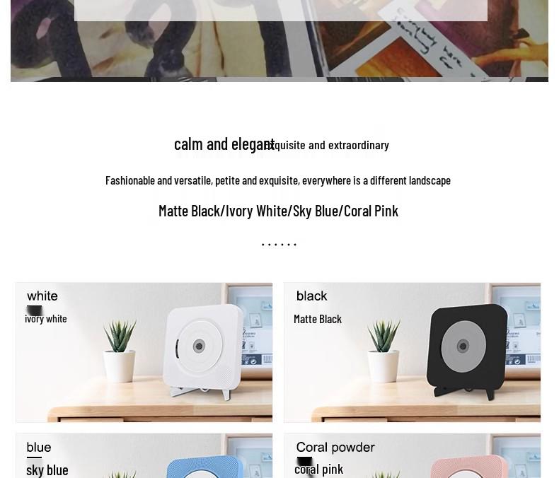 Portable Wall-Mounted CD Player for Prenatal Education & Children’s English Learning